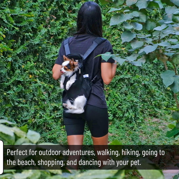 - Pet Adjustable Dog Carrier Backpacks, Hiking Travel Backpack, Puppy Backpack, Dog Front Carrier