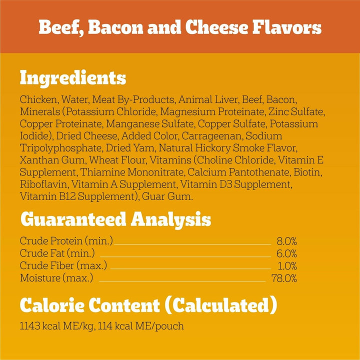 Pedigree Chopped Ground Dinner Adult Wet Dog Food Cheese Variety Pack 3.5Oz 18/3