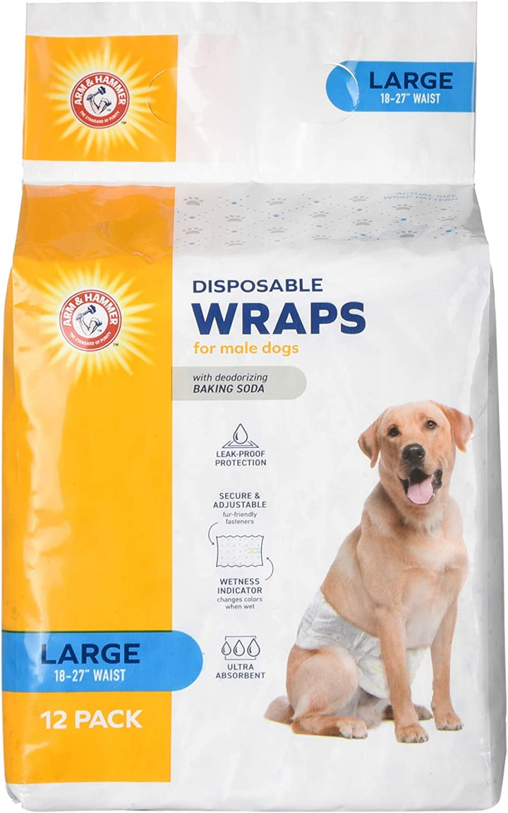Pets for Pets Female Dog Diapers, Size Small, Ultra-Absorbent, Adjustable Girl Dog Diapers with Leak-Proof Protection and Wetness Indicator (Pack of 1, 12 Count Total)