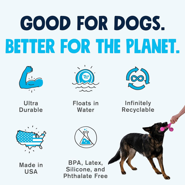 Zogoflex Air Skamp Tug-Of-War Stick Dog Chew Toy – Hollow, Squishy Interactive Toy for Dogs, Puppies – for Chewing, Catch, Carry, Fetch, Latex-Free, Large 8.5"