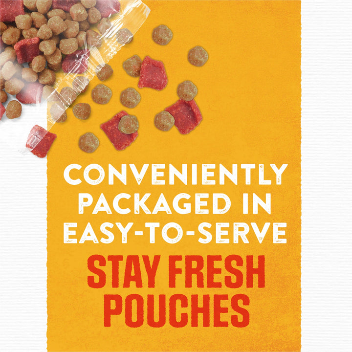 Purina Moist and Meaty Rise and Shine Awaken Bacon and Egg Flavor Soft Dog Food High Protein Pouches
