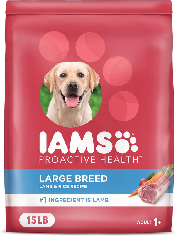 Large Breed Adult Dry Dog Food Lamb & Rice Recipe, 15 Lb. Bag
