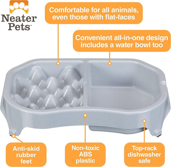 Slow Feeder - Fun, Healthy, Stress Free Dog Bowl Helps Stop Bloat Prevents Obesity Improves Digestion 