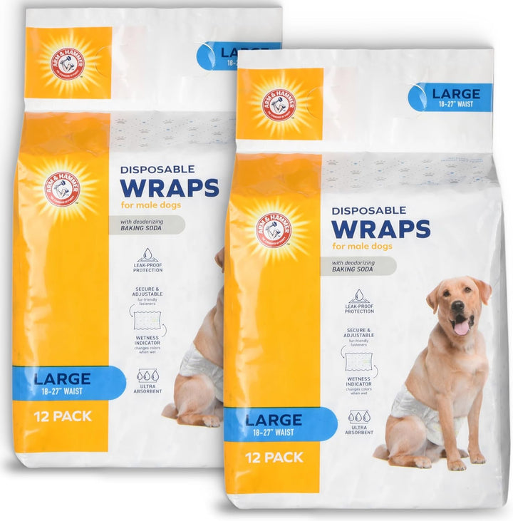 Pets for Pets Female Dog Diapers, Size Small, Ultra-Absorbent, Adjustable Girl Dog Diapers with Leak-Proof Protection and Wetness Indicator (Pack of 1, 12 Count Total)
