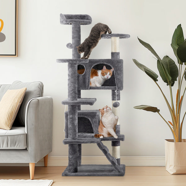 Cat Multi-level Tree Climbing Scratching Post  53inch