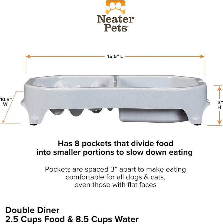 Slow Feeder - Fun, Healthy, Stress Free Dog Bowl Helps Stop Bloat Prevents Obesity Improves Digestion 