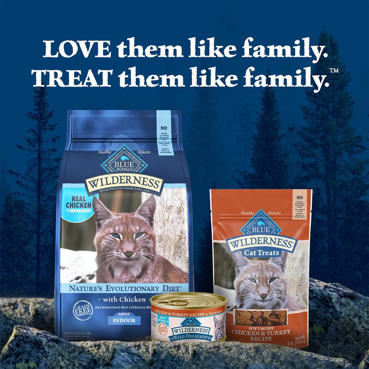 Wilderness Natural Soft Cat Treats Made, Chicken & Turkey Recipe, 2-Oz. Bag