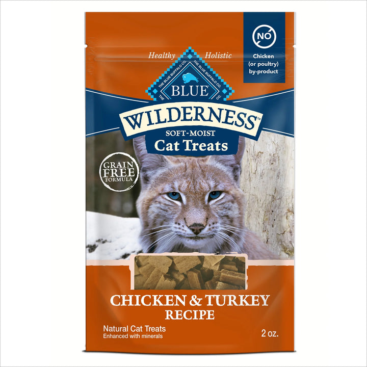 Wilderness Natural Soft Cat Treats Made, Chicken & Turkey Recipe, 2-Oz. Bag