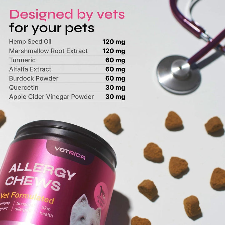 Dog Allergy Relief Chews Dog Itching Skin Relief anti Itch for Dogs Dog Itch