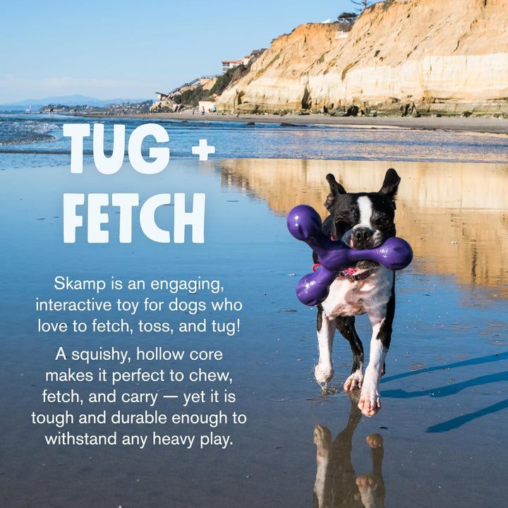 Zogoflex Air Skamp Tug-Of-War Stick Dog Chew Toy – Hollow, Squishy Interactive Toy for Dogs, Puppies – for Chewing, Catch, Carry, Fetch, Latex-Free, Large 8.5"