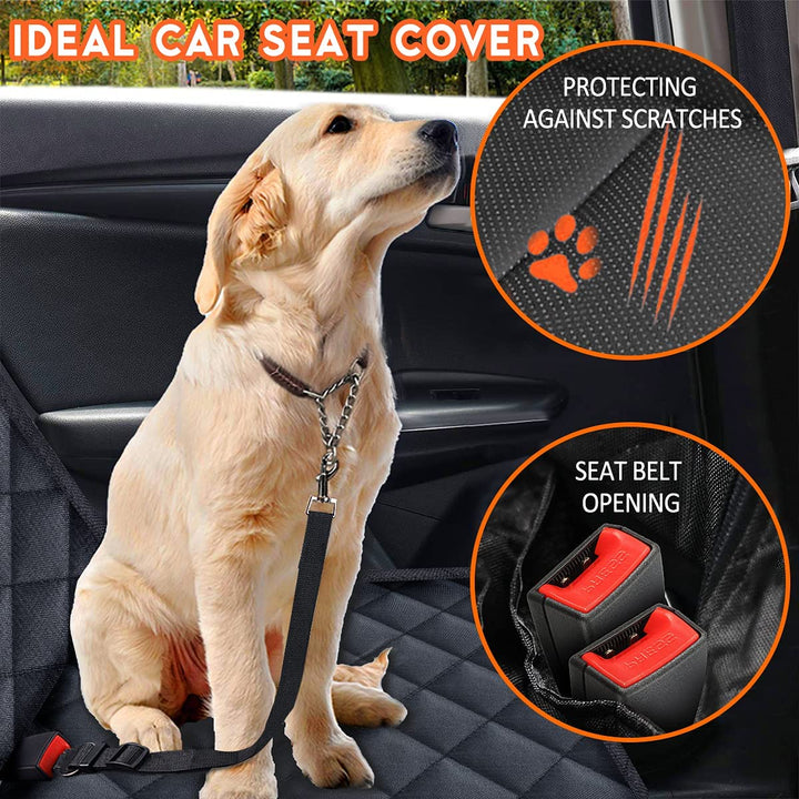 Dog Car Seat Cover, Protector Waterproof Non-Slip Bench Car Seat Cover,  Fits Middle Armrest for Most Cars Trucks SUVs - Black