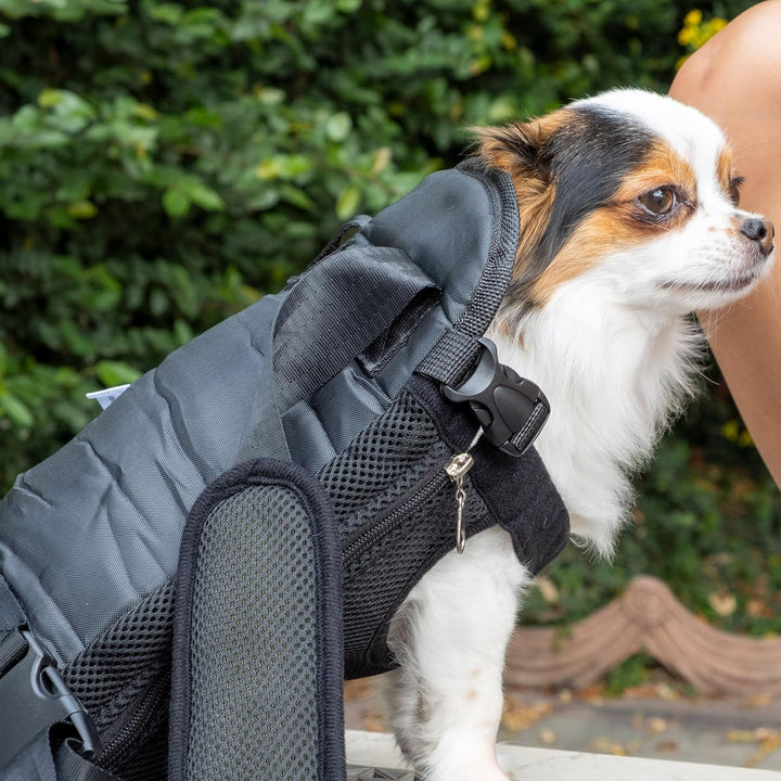 - Pet Adjustable Dog Carrier Backpacks, Hiking Travel Backpack, Puppy Backpack, Dog Front Carrier