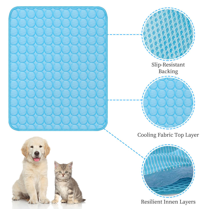 Pet Cooling Mat Cool Pad Cushion Dog/ Cat Puppy Blanket for Summer Sleeping Bed Dog Cooling Bed Pet Cooling Mat
