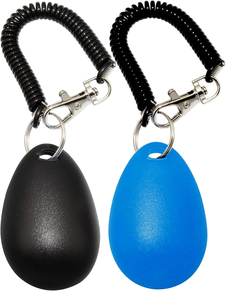 Pet Training Clicker for Dog, Clickers with Wrist Strap for Cat Bird Puppy, 2 Pack