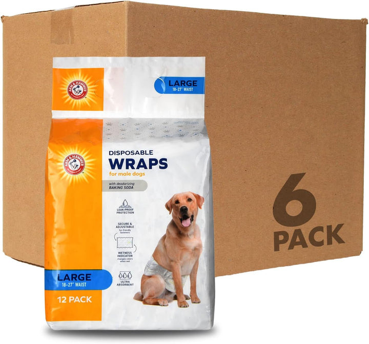 Pets for Pets Female Dog Diapers, Size Small, Ultra-Absorbent, Adjustable Girl Dog Diapers with Leak-Proof Protection and Wetness Indicator (Pack of 1, 12 Count Total)