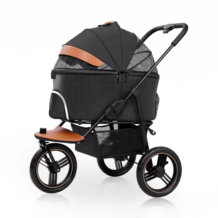 Dog Stroller for Medium Small Dogs, 3 in1 Pet Stroller Dog / Cat Jogger Stroller 3 Wheels with Detachable Dog Carriage,