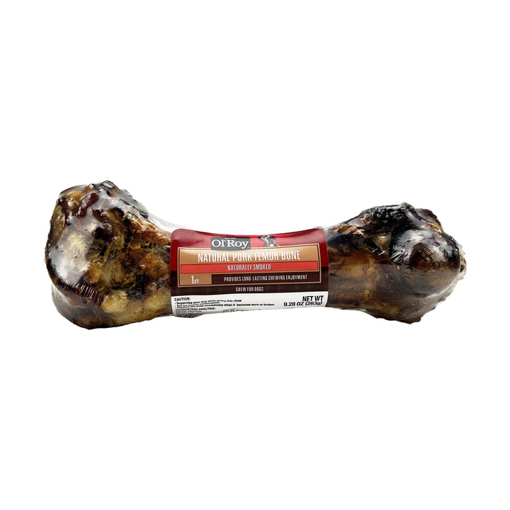 (2 Pack) Ol' Roy Natural Pork Femur Chew for Dogs, 9.28 Oz