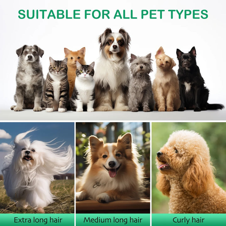 Pet Grooming Kit, 7 Grooming Tools, Pet Grooming Vacuum, Dog/Cat Clippers Kit, Low Noise, PG50 PLUS