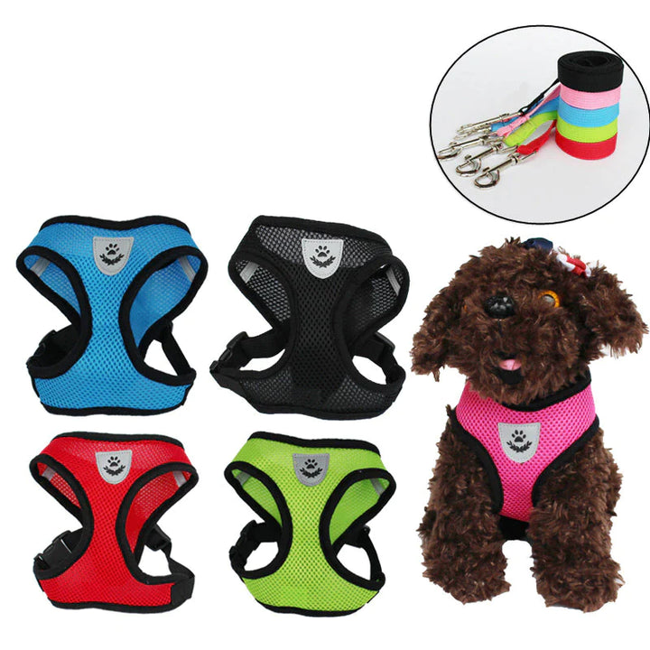 Cat /Dog Pet Harness Adjustable Control Vest Dogs Reflective S M L XL Leash