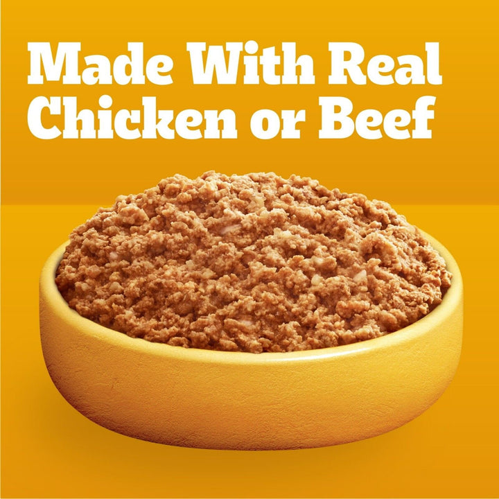 Pedigree Chopped Ground Dinner Adult Wet Dog Food Cheese Variety Pack 3.5Oz 18/3