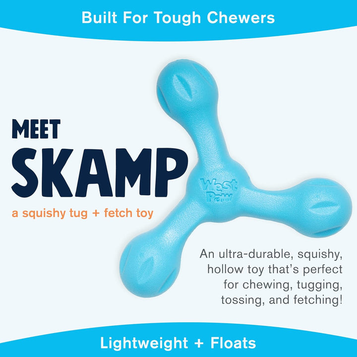 Zogoflex Air Skamp Tug-Of-War Stick Dog Chew Toy – Hollow, Squishy Interactive Toy for Dogs, Puppies – for Chewing, Catch, Carry, Fetch, Latex-Free, Large 8.5"