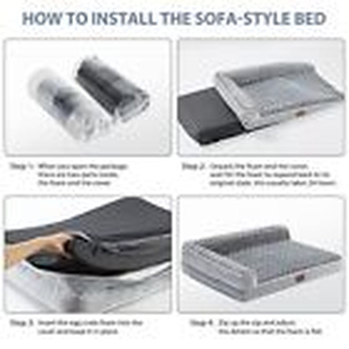 Orthopedic Dog Beds for Large Dogs-Waterproo