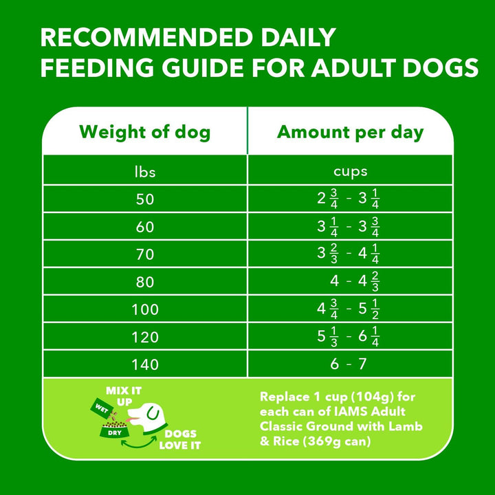 Large Breed Adult Dry Dog Food Lamb & Rice Recipe, 15 Lb. Bag