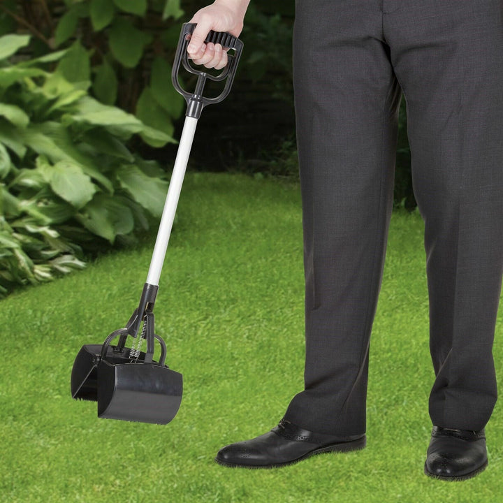 Heavy Duty Spring Loaded 28 Inch Pooper Scooper Dog Droppings Picker Upper