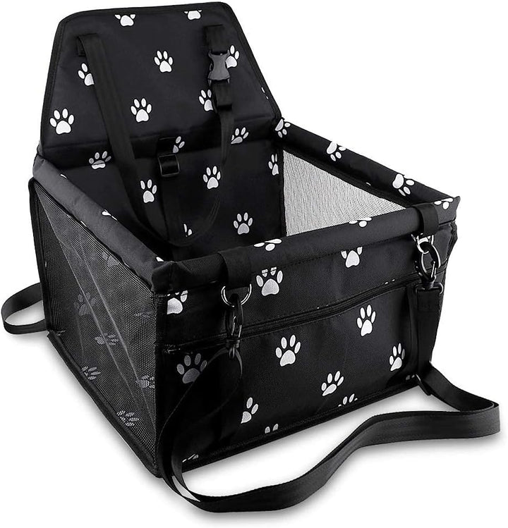 Pet Reinforce Car Booster Seat for Dog Portable and Breathable Car Booster Seat with Seat Belt 