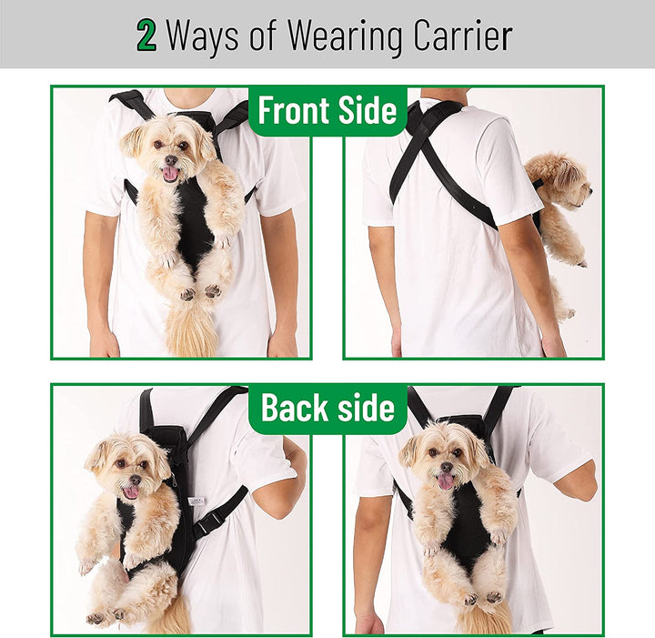 - Pet Adjustable Dog Carrier Backpacks, Hiking Travel Backpack, Puppy Backpack, Dog Front Carrier