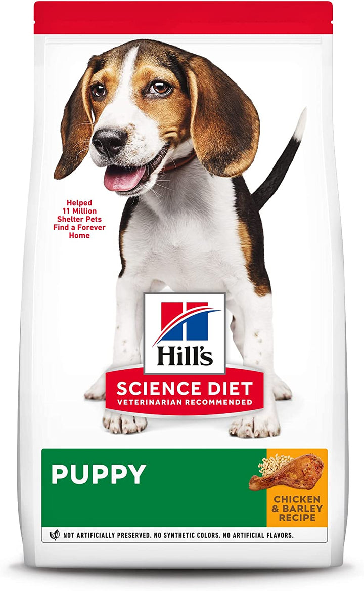Dry Dog Food, Puppy, Small Bites, Chicken Meal & Barley Recipe, 15.5 Lb. Bag