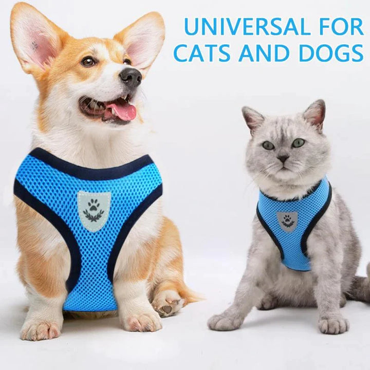 Cat /Dog Pet Harness Adjustable Control Vest Dogs Reflective S M L XL Leash