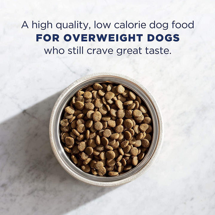 Fat Dogs Low Calorie Dry Dog Food, Chicken Meal, Salmon Meal, Garbanzo Beans, Peas & Oatmeal, 28 Pounds (Packaging May Vary)